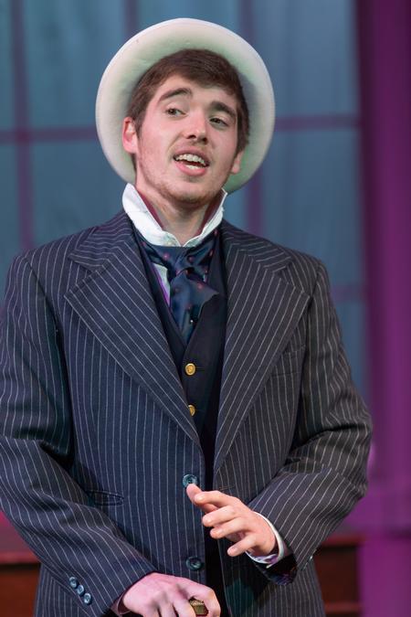 Matthew Hampton, music major, performs in Impresario. - Photo by Kristi McMurry Woody