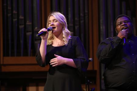 Students perform in the Fall Choral Concert.  - Photo by Kristi McMurry Woody