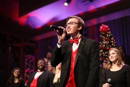 Students perform in the annual Union Christmas concert in the chapel. - Photo by Kristi McMurry Woody