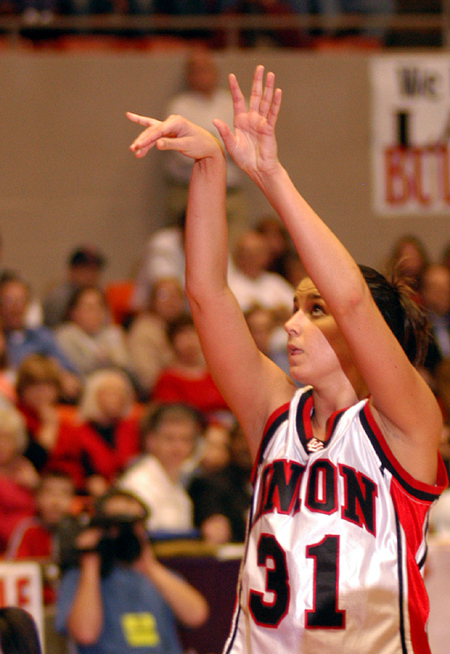 Merideth Richardson takes a shot during the NAIA National Tournament. - Photo by Morris Abernathy