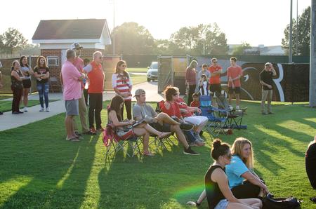 Guests enjoy a Lady Bulldogs soccer game during Family Weekend. - Photo by Jess Newendyke