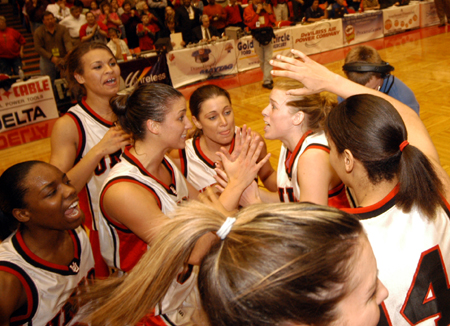 Union players celebrate their NAIA National Championship. - Photo by Morris Abernathy