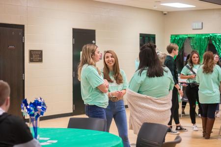 Students enjoy Kappa Delta's fundraising event in the Bowld Student Commons. - Photo by Nikki Grim