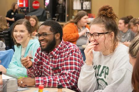 Students enjoy a game of bingo during an event hosted by Student Activities Council. - Photo by Hannah Heckart