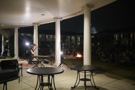 A student performs in Open Mic Night. - Photo by Kristi McMurry Woody