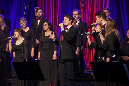 Students perform in A Thankful Christmas. - Photo by Sarah Palmer Goff