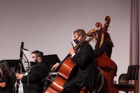 Students perform in the Symphonic Band concert. - Photo by Joey Echeverria