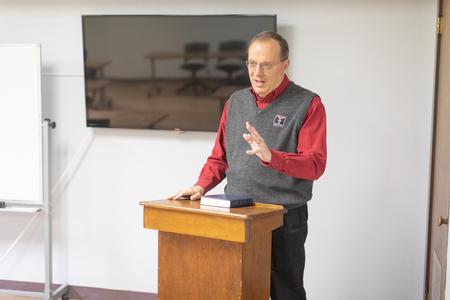 2/25/21 - Greg Holifield, associate dean for assessment and reporting at MCUTS, teaches a class. - Kristi McMurry Woody