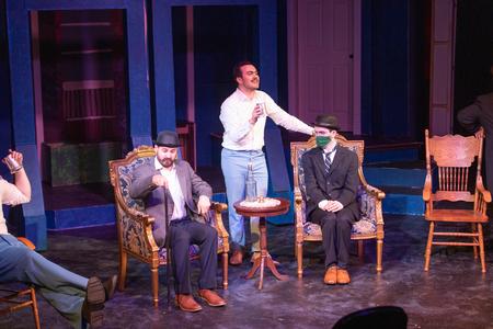 Students perform in the spring play "The School for Scandal" in the W.D. Powell Theatre. - Photo by Kristi McMurry Woody