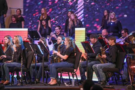 Music students perform in Night of Worship at Englewood Baptist Church. - Photo by Kristi McMurry Woody