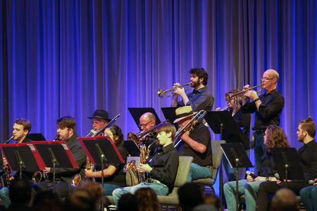 Jazz Band performs in the chapel. - Photo by Kristi McMurry Woody