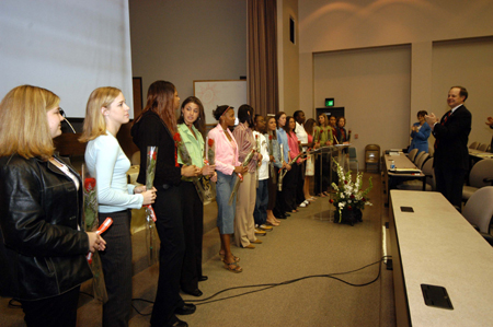 The Union trustees congratulated the Lady Bulldog basketball team on their NAIA National Championship during their April 1 meeting. - Photo by Morris Abernathy