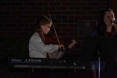Students perform during Open Mic Night at Barefoots Joe. - Photo by Naomi Mengel
