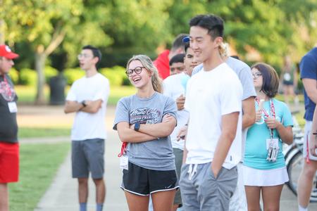 New students enjoy the SAC Fest during Welcome Week.  - Photo by Kristi McMurry Woody