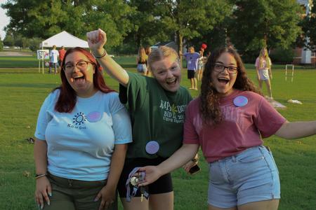 Students enjoy some fellowship during the Howdy Party. - Photo by Abigail Aspinwall