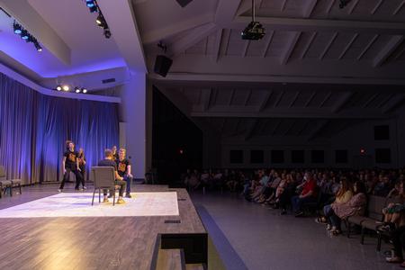 Members of Blank Slate Improve perform in the chapel. - Photo by Cade Smith
