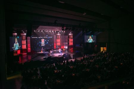Jeremy Camp performs during the Scholarship Banquet. - Photo by Faith Orr