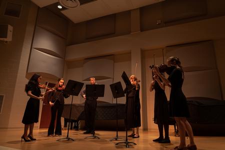 Students perform in the Chamber Music Concert.  - Photo by Cade Smith