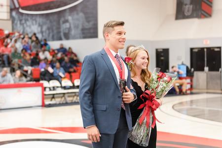 JV Martinez and Mary Helen English pose together after being named Mr. and Ms. Union. - Photo by Kristi McMurry Woody