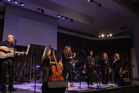 Musicians perform in the Fall Jazz Band Concert in the chapel. - Photo by Cade Smith