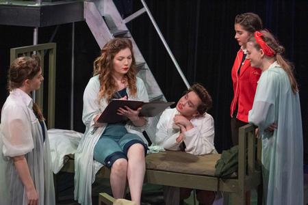 Students perform in the fall play, Decision Height. - Photo by Abigail Aspinwall