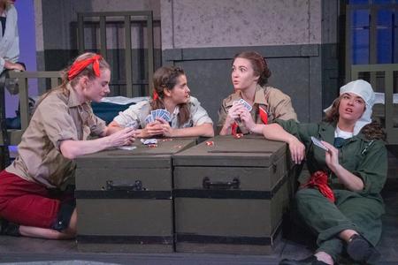 Students perform in the fall play, Decision Height. - Photo by Abigail Aspinwall