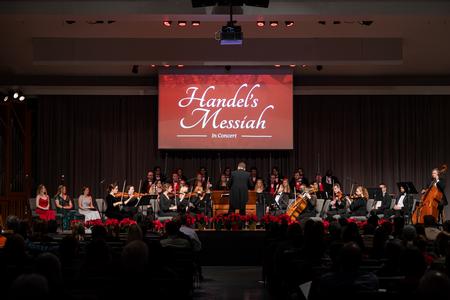 The music department performs Handel's Messiah in the chapel. - Photo by Cade Smith