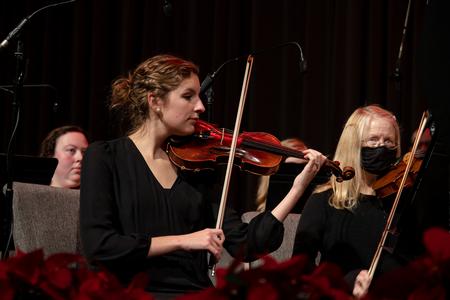The music department performs Handel's Messiah in the chapel. - Photo by Cade Smith