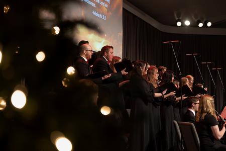 The music department performs Handel's Messiah in the chapel. - Photo by Cade Smith