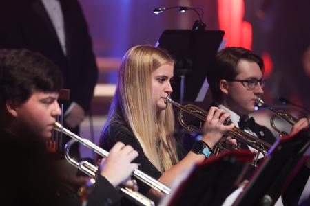Students perform in the annual Union Christmas concert. - Photo by Kristi McMurry Woody