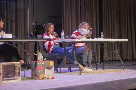 Student Activities Council leads a game of bingo in the chapel. - Photo by Faith Orr