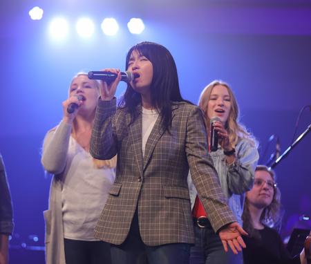 Eunice Tan at performs during the annual Night of Worship at Englewood Baptist Church. - Photo by Kristi McMurry Woody