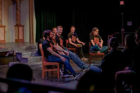 Students perform for Blank Slate, Union's improv comedy group. - Photo by Faith Orr