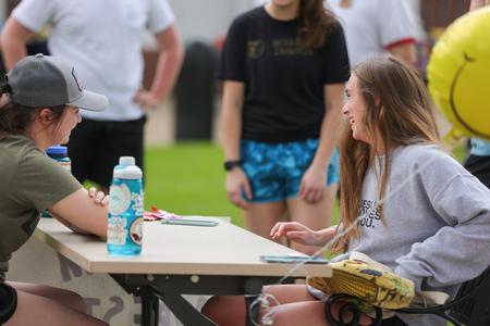 Emma Cate Hare enjoys ResLife's Field Day event. - Photo by Eli Creasy