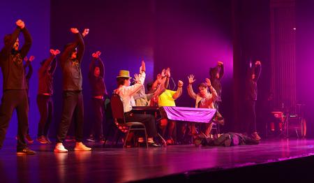 Alpha Tau Omega performs at Variety Show 2022. - Photo by Suzanne Rhodes