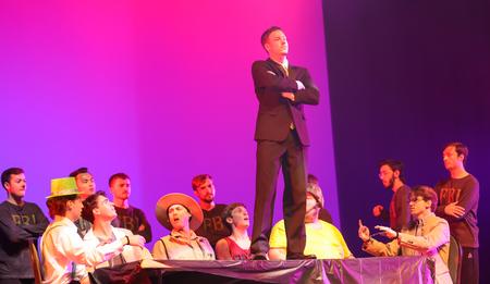 Alpha Tau Omega performs at Variety Show 2022. - Photo by Suzanne Rhodes