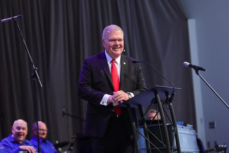 Randy Davis, president and executive director of the Tennessee Baptist Mission Board, spoke during the bicentennial chapel service. - Photo by Suzanne Rhodes