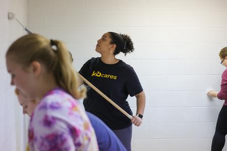 11/1/22 - Delight Ministries students volunteer at Calvary Baptist Church, as part of the annual Campus & Community Day. - Eli Creasy