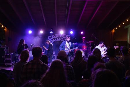 A local band, the Carver Commodore, perform at Union's annual Hullabaloo event, as part of homecoming weekend. - Photo by Abigail Aspinwall