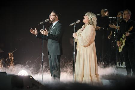 Award-winning musicians, Natalie Grant and Danny Gokey, perform a special Christmas concert for Union's 24th annual Scholarship Banquet. - Photo by Kristi McMurry Woody
