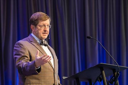 3/15/23 - Ray Van Neste, dean for the School of Theology and Missions, speaks in a Word Series chapel from Mark 1:1-13. - Abigail Aspinwall