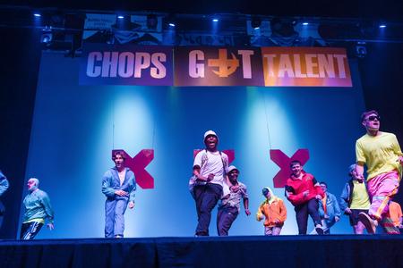 4/15/23 - Lambda Chi Alpha performs during SAC's annual Variety Show. - Kristi McMurry Woody