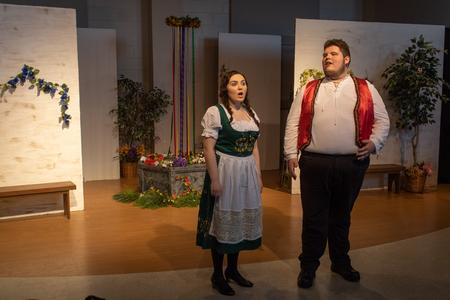 LeAnne Dudley and Alex Henry perform in the Opera Workshop's production of "The Bartered Bride." - Photo by Abigail Aspinwall