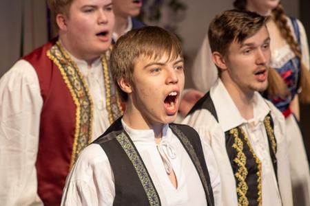 Andrew Richardson and Isaac Reid perform in the Opera Workshop's production of "The Bartered Bride." - Photo by Abigail Aspinwall