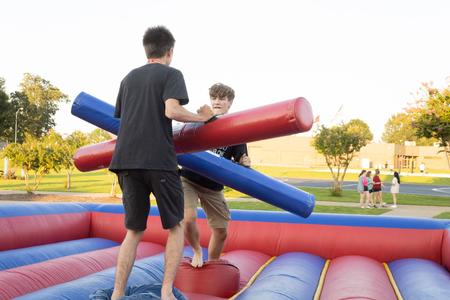 New Bulldogs enjoy a battle at SACFest during Welcome Week. - Photo by Abigail Aspinwall