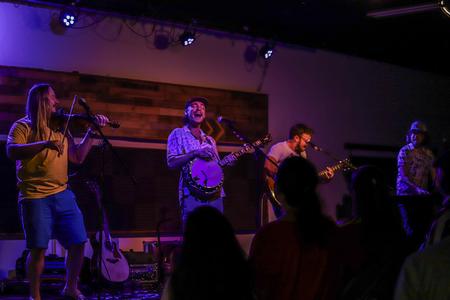 TopHouse performs in the opening concert of Fall 2023 in Barefoots. - Photo by Lindsey Atwood