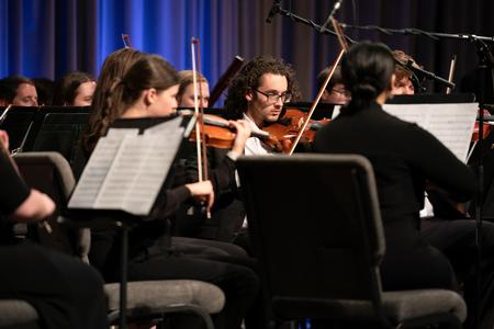 The Symphony Orchestra performed music that included Beethoven's Symphony #7 in A Major and selections from Pirates of the Caribbean by Klaus Badelt. - Photo by Kristi McMurry Woody