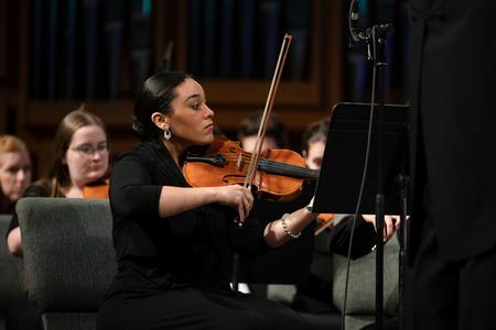 The Symphony Orchestra performed music that included Beethoven's Symphony #7 in A Major and selections from Pirates of the Caribbean by Klaus Badelt. - Photo by Kristi McMurry Woody