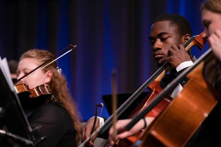 The Symphony Orchestra performed music that included Beethoven's Symphony #7 in A Major and selections from Pirates of the Caribbean by Klaus Badelt. - Photo by Kristi McMurry Woody