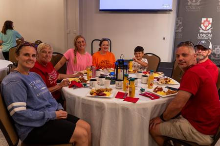 Families gathered for fellowship at the President's Brunch during Family Weekend. - Photo by Lauren Steed